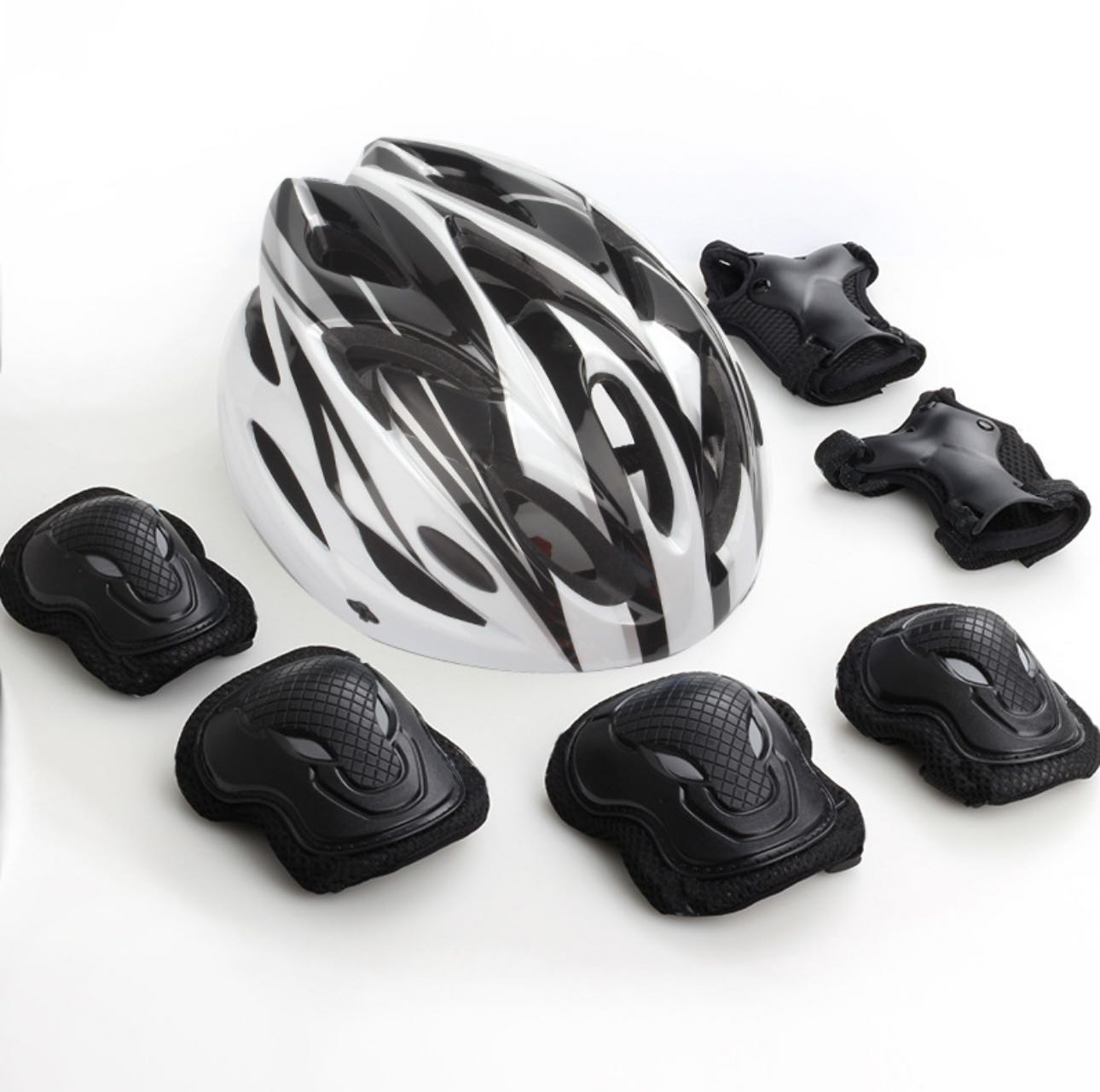 7-Piece Kids Professional Protection Set: High-Impact Red Helmet, Knee & Elbow Pads with Gloves – Premium Gear for Skating, Cycling & Scooters