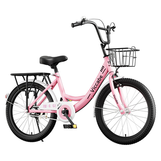 18", 20", 22" Inch Cruiser City Bicycle Pink and White