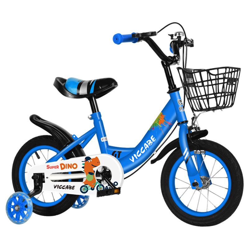 12", 14", 16", 18"Kids Bike with Training Wheels & Front Basket Blue