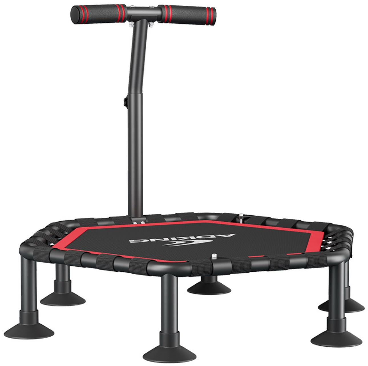 Professional Silent Bungee Rebounder – High-Capacity Home Gym Trampoline (400KG Max Load) with Adjustable Safety Handle