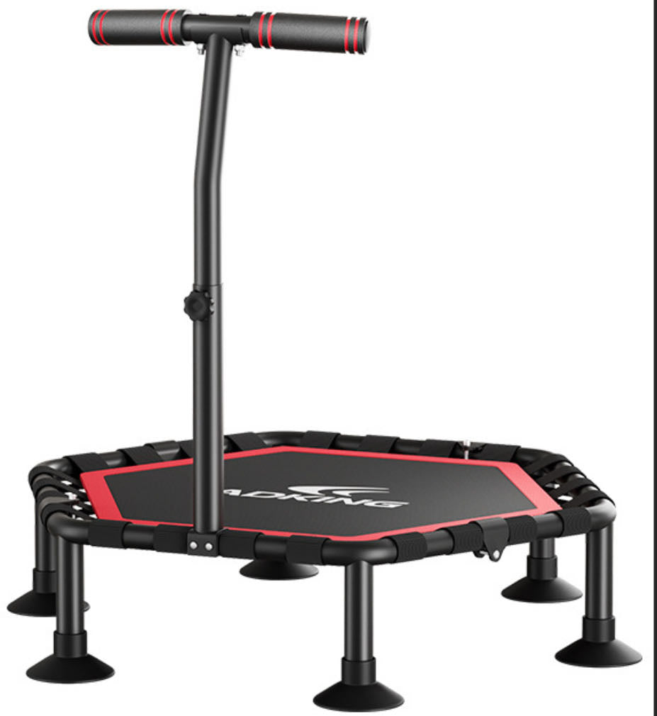 Professional Silent Bungee Rebounder – High-Capacity Home Gym Trampoline (400KG Max Load) with Adjustable Safety Handle