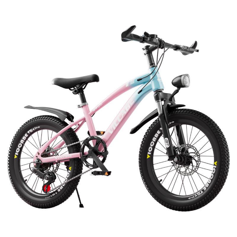 18", 20", 22" Inch Kids Mountain Bike Pink Silver Black